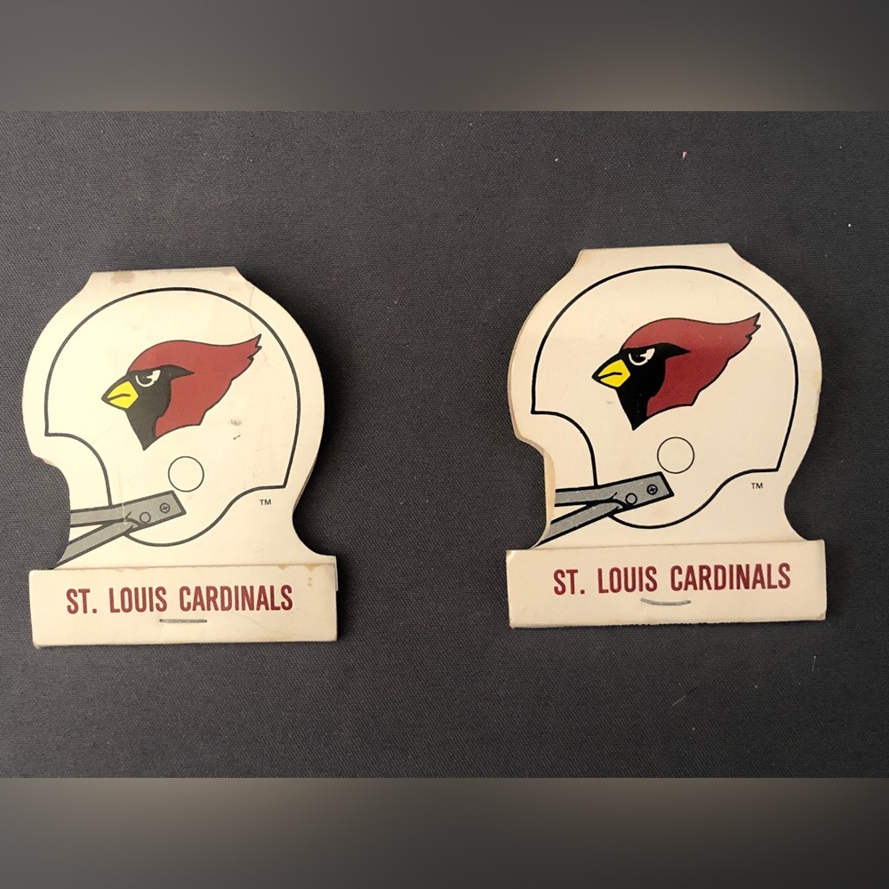 1986 St Louis Cardinals Matches w/ Football Schedule Never Used 2 packs